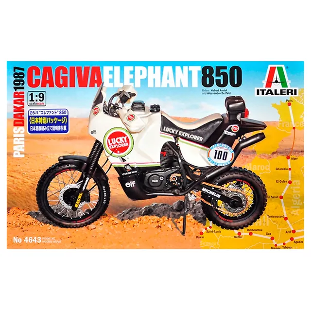 ak-interactive-1-9-cagiva-elefant-850-paris-dakar-kit-di-modellismo-da-costruire image 1