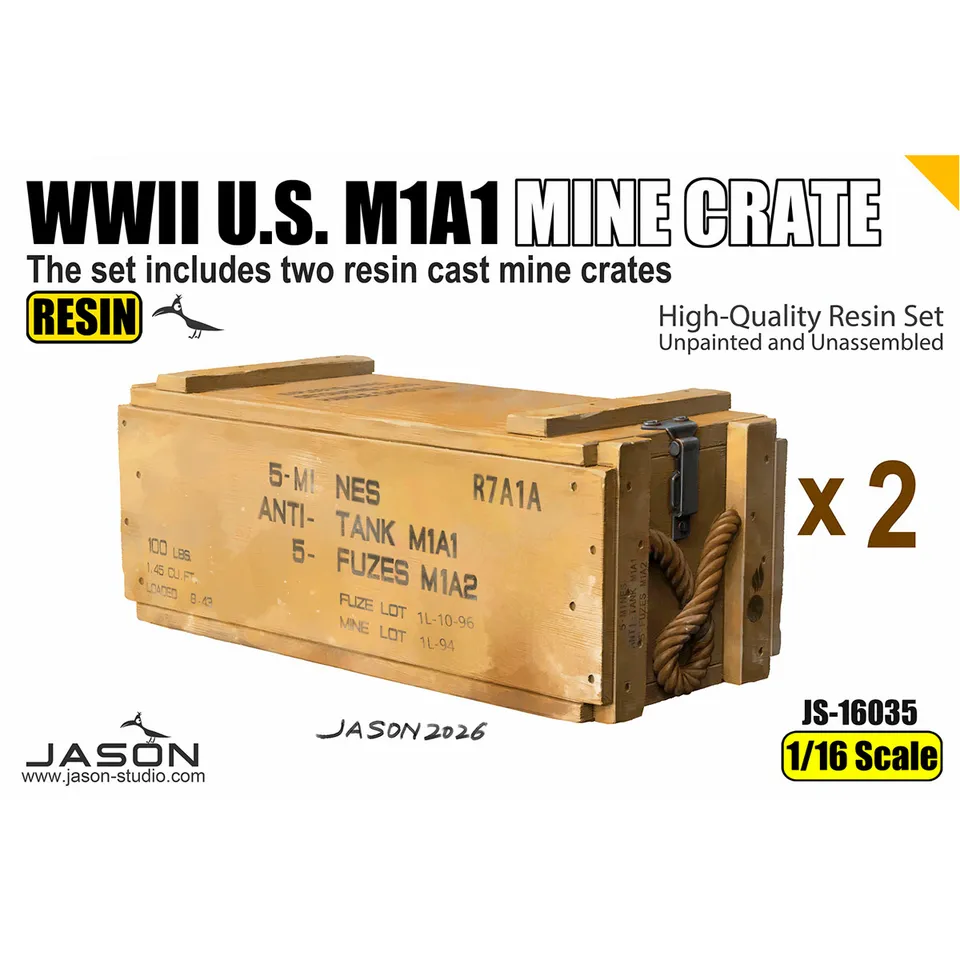 ak-interactive-1-16-scale-wwii-u-s-m1a1-mine-crate-cassa-mine-scale-1-16 image 1