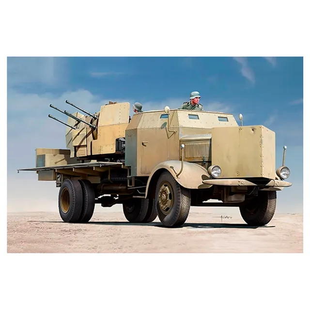 ak-interactive-1-35-l4500a-con-2cm-flak-38-kit-modellismo-militare-scala-1-35 image 1