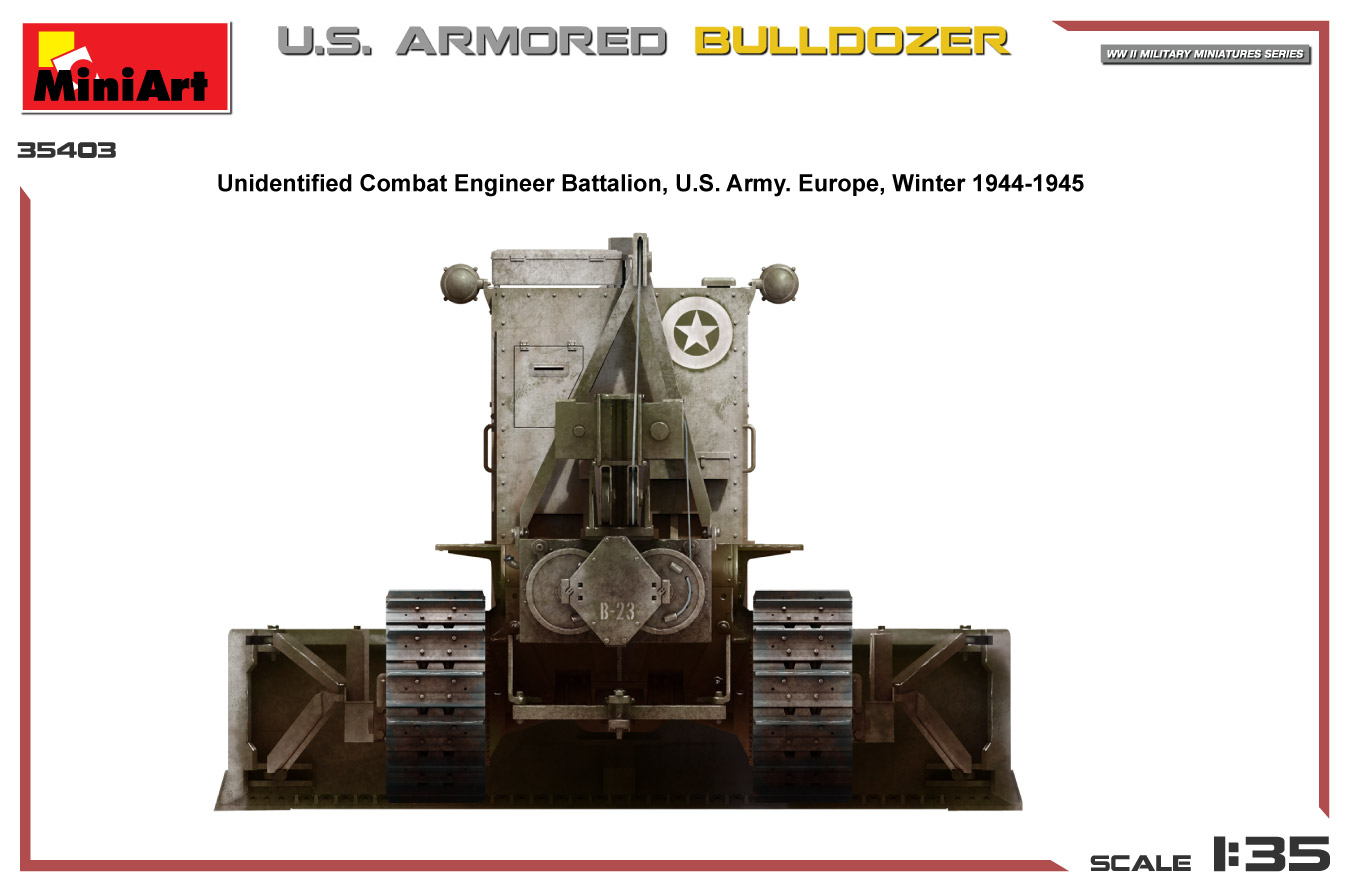ak-interactive-1-35-u-s-armored-bulldozer-modello-da-costruire-e-dipingere image 6