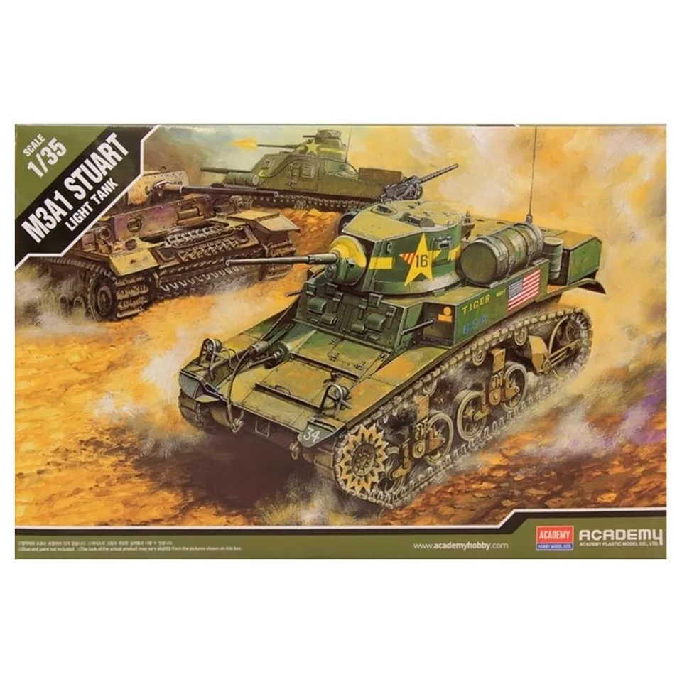 ak-interactive-m3a1-stuart-kit-modellismo-carro-armato-scala-1-35 image 1