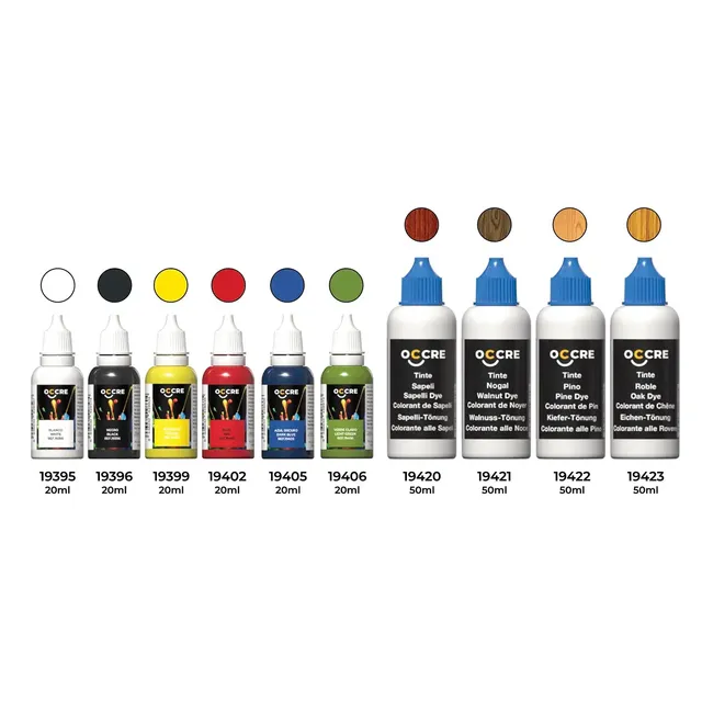 occre-pack-pitture-con-coloranti-6-colori-20ml-4-tinte-50ml image 1