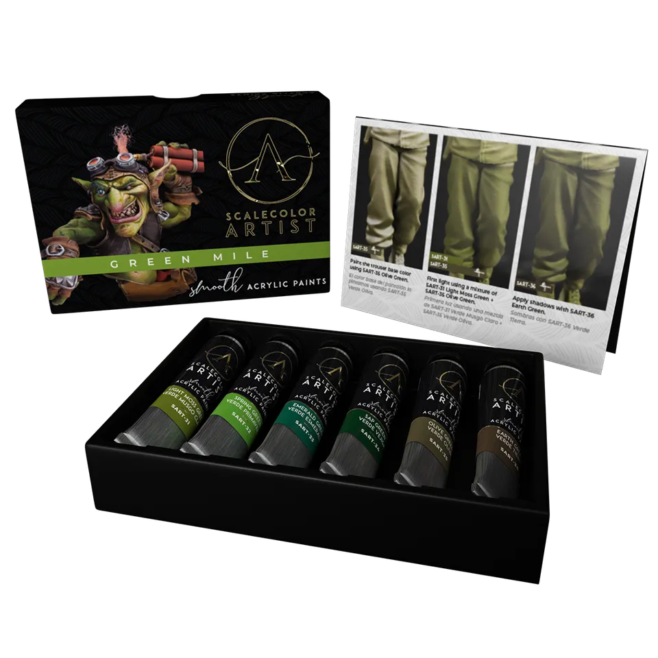 scale75-scalecolor-artist-green-mile-set-pitture-acriliche-verdi image 1
