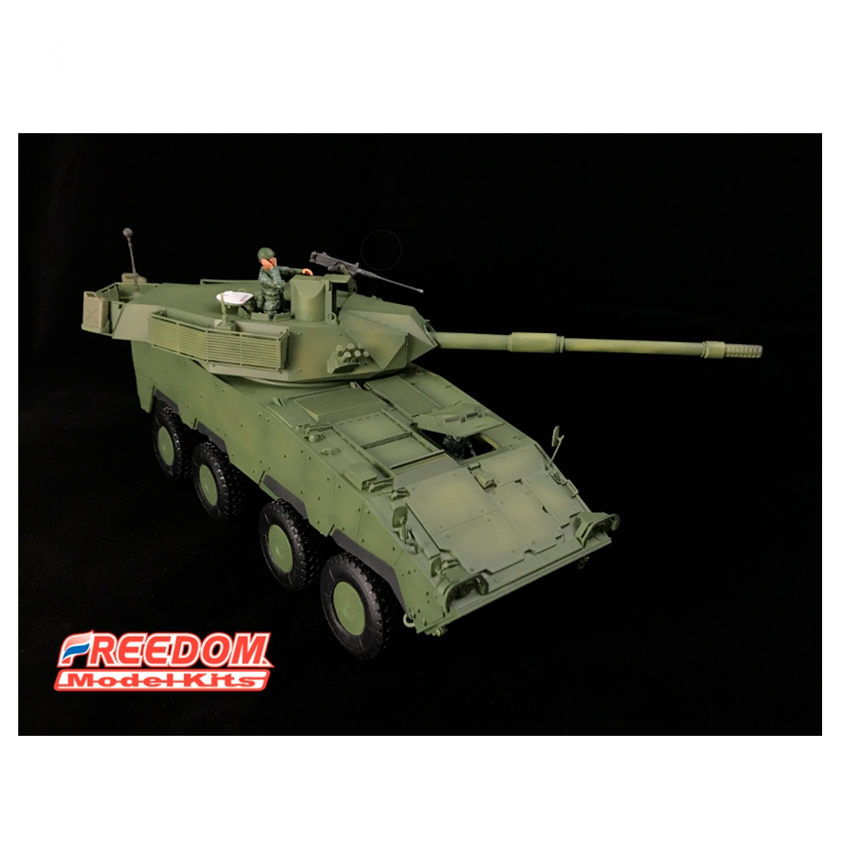 ak-interactive-1-35-roca-cm-37-mgs-black-bear-with-105mm-cannon-prototype image 3