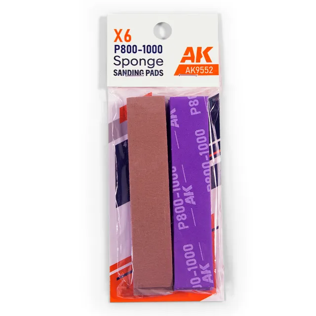 ak-interactive-esponja-abrasiva-grana-p800-1000-6-unidades-accessorio-per-modell image 1