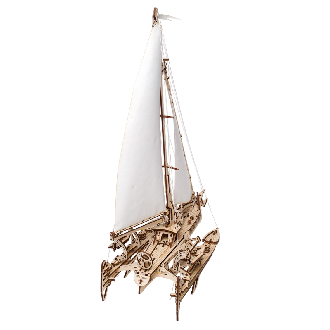 ugears-trimaran-merihobus-modellino-meccanico-in-legno-di-barca-a-vela-multiscro image 4