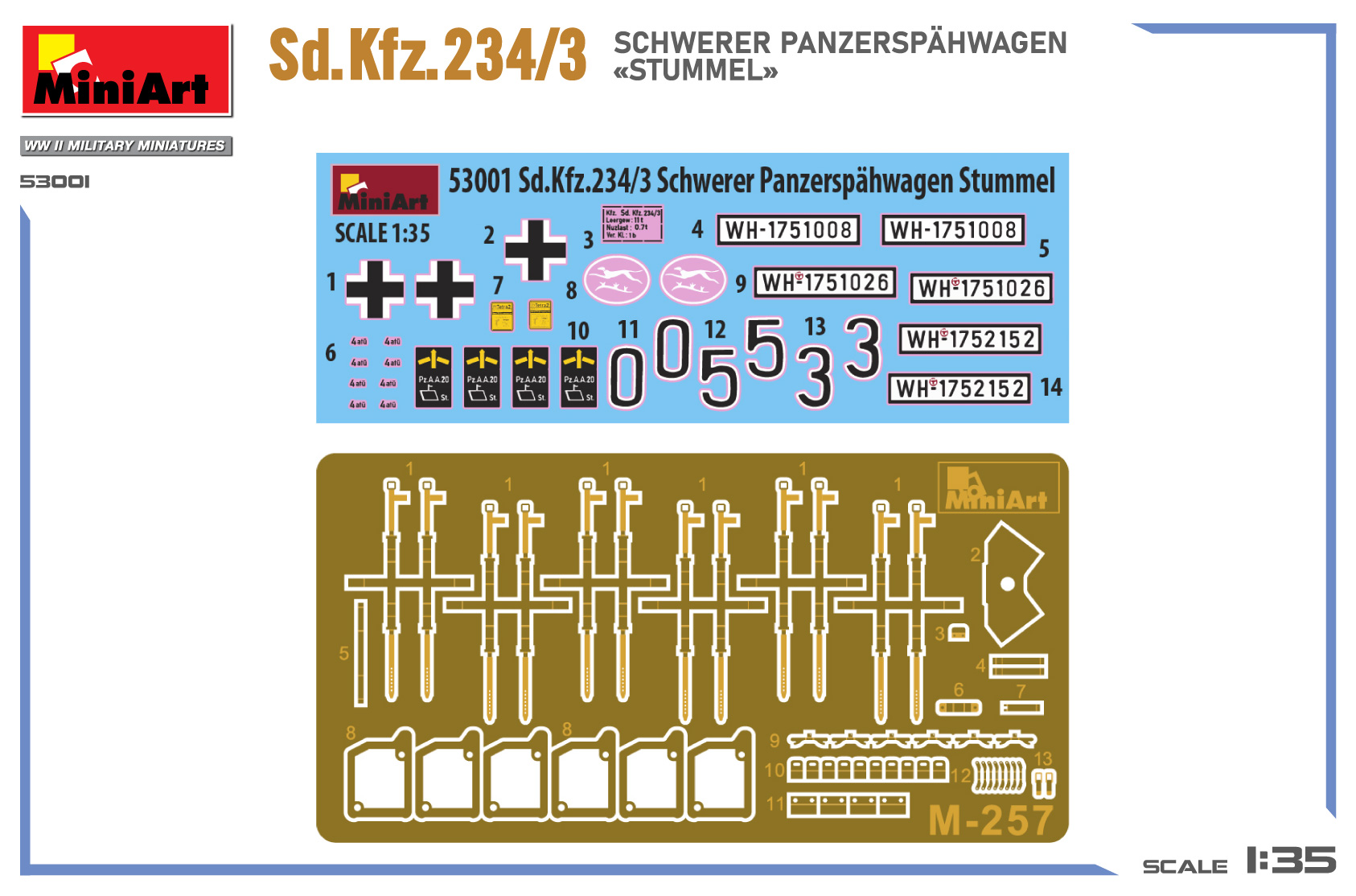 ak-interactive-1-35-sd-kfz-234-3-schwerer-panzersp-hwagen-stummel-kit-di-modelli image 2