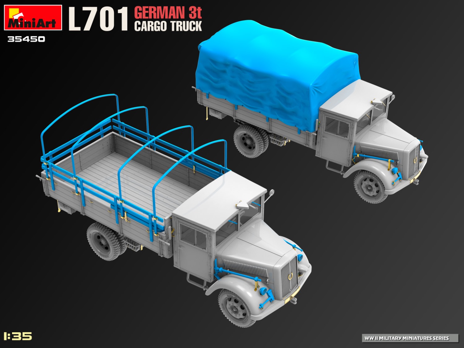 ak-interactive-1-35-l701-german-3t-cargo-truck-kit-di-modellismo image 7