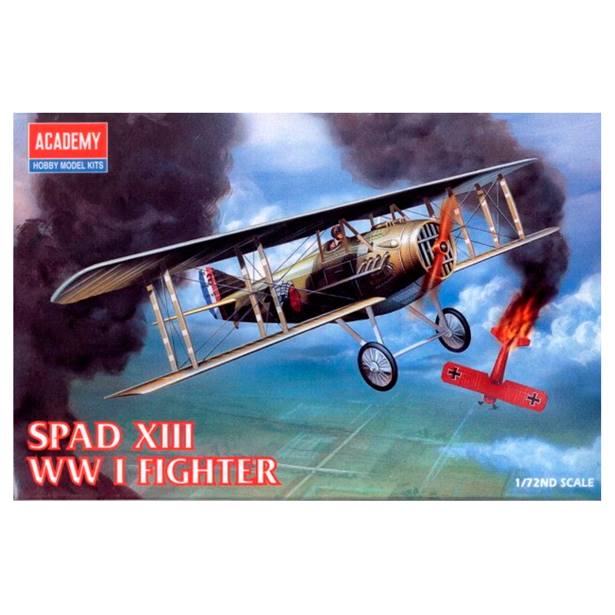 ak-interactive-1-72-spad-xiii-ww-i-fighter-aereo-da-caccia-francese-in-scala-1-7 image 1