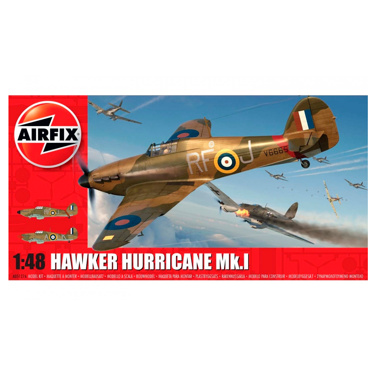 ak-interactive-1-48-hawker-hurricane-mk-1-kit-modello-aereo-da-costruire image 1