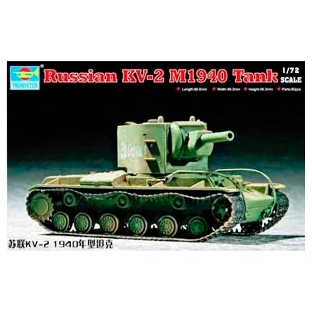 carro-armato-russo-kv-2-m1940-versione-tarda-1-72-kit-modellismo-ak-interactive image 1
