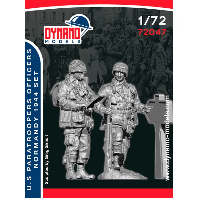 ak-interactive-u-s-paratroopers-officers-1-72-normandy-1944-set-figure image 1