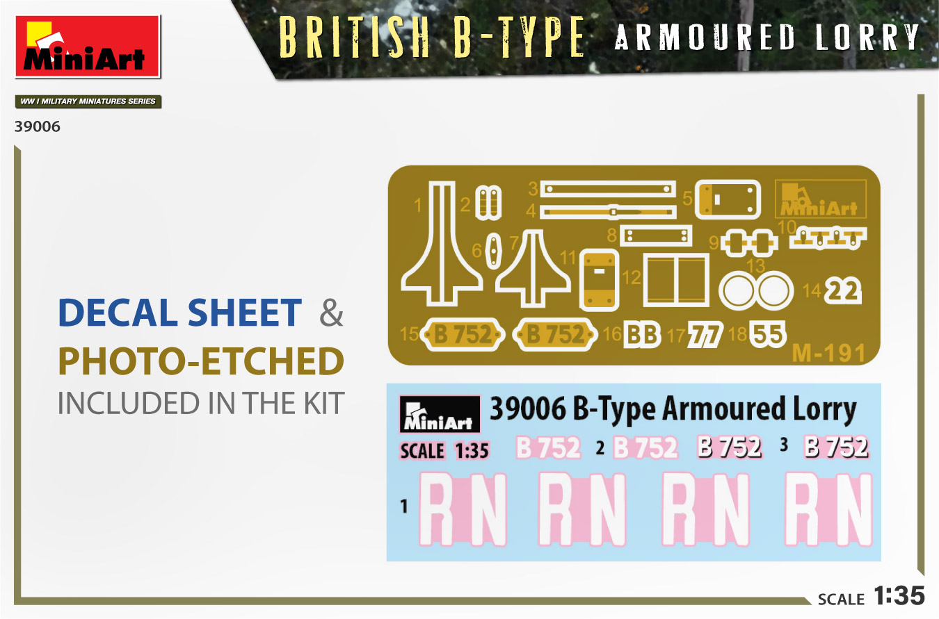 ak-interactive-british-b-type-armoured-lorry-kit-blindato-scala-1-35 image 2