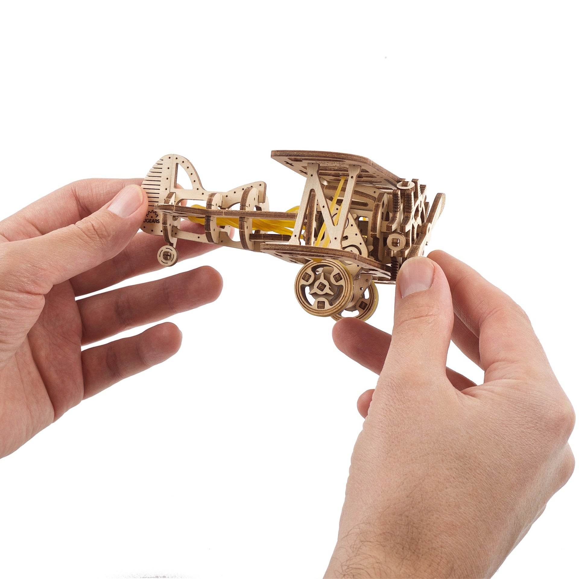 ugears-mini-biplane-aereo-biplano-in-legno-u-mini-da-costruire image 4