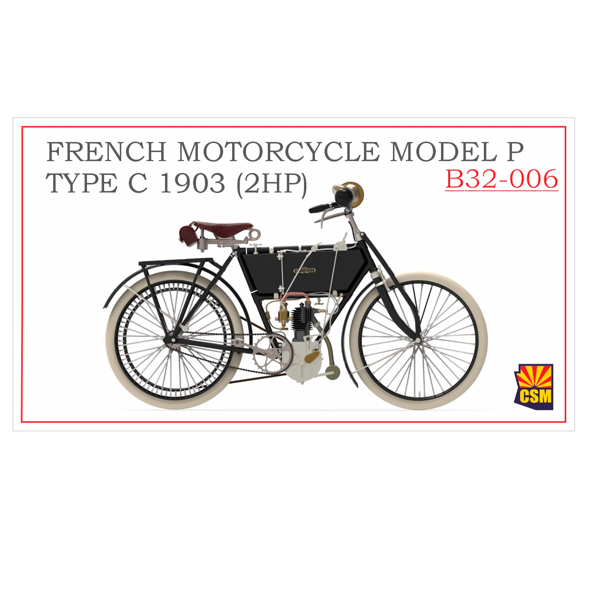 ak-interactive-french-motorcycle-model-p-type-c-1903-2hp-kit-di-modellismo-1-32 image 1