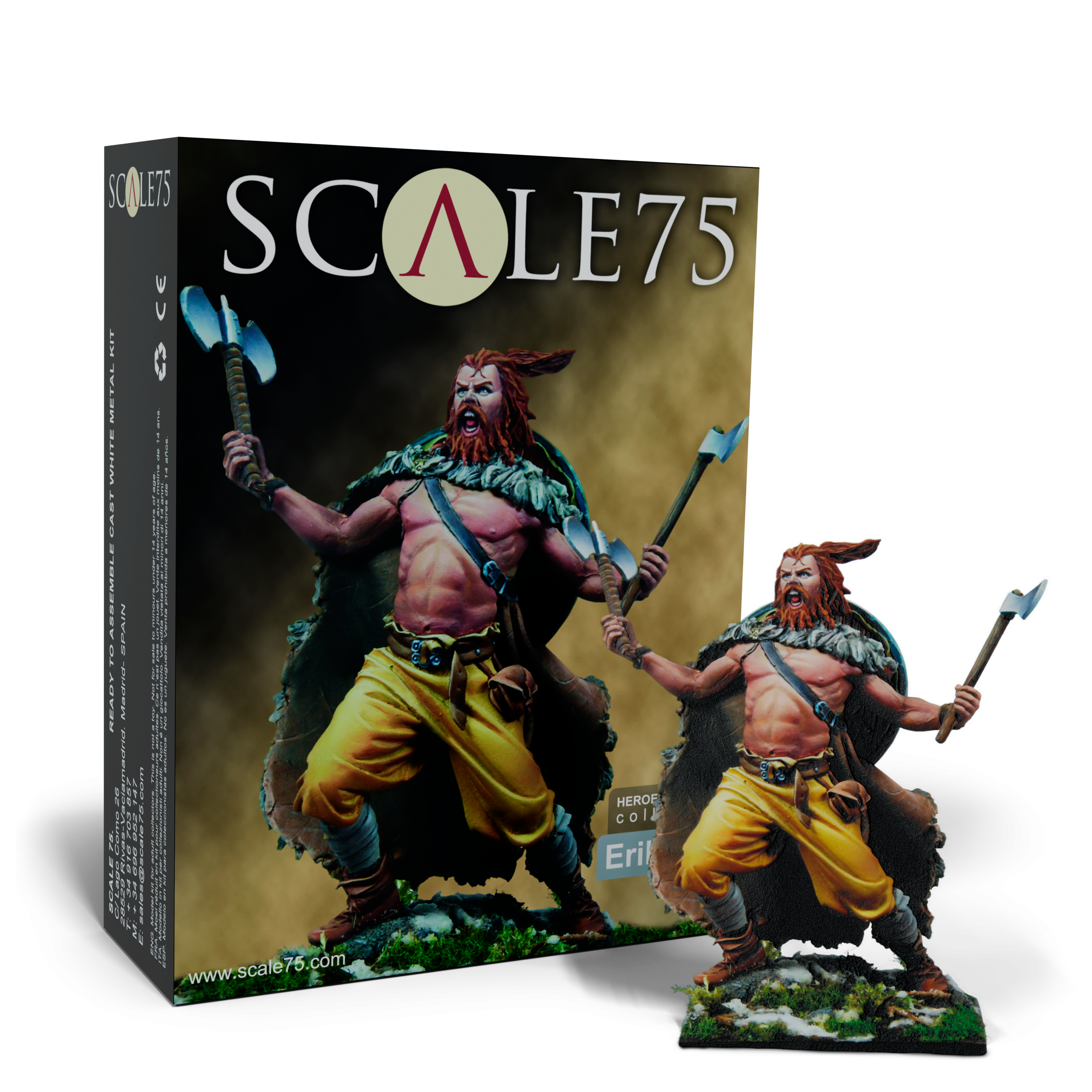 scale75-heroes-legends-erik-il-rosso-miniatura-75-mm-in-metallo image 1