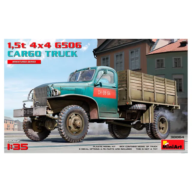 ak-interactive-1-35-g506-cargo-truck-1-5t-4-4-modello-da-costruire-e-dipingere image 1