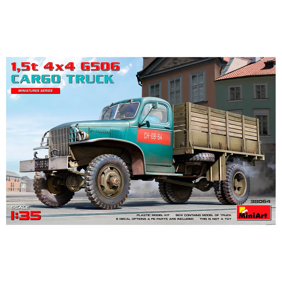 ak-interactive-1-35-g506-cargo-truck-1-5t-4-4-modello-da-costruire-e-dipingere image 1