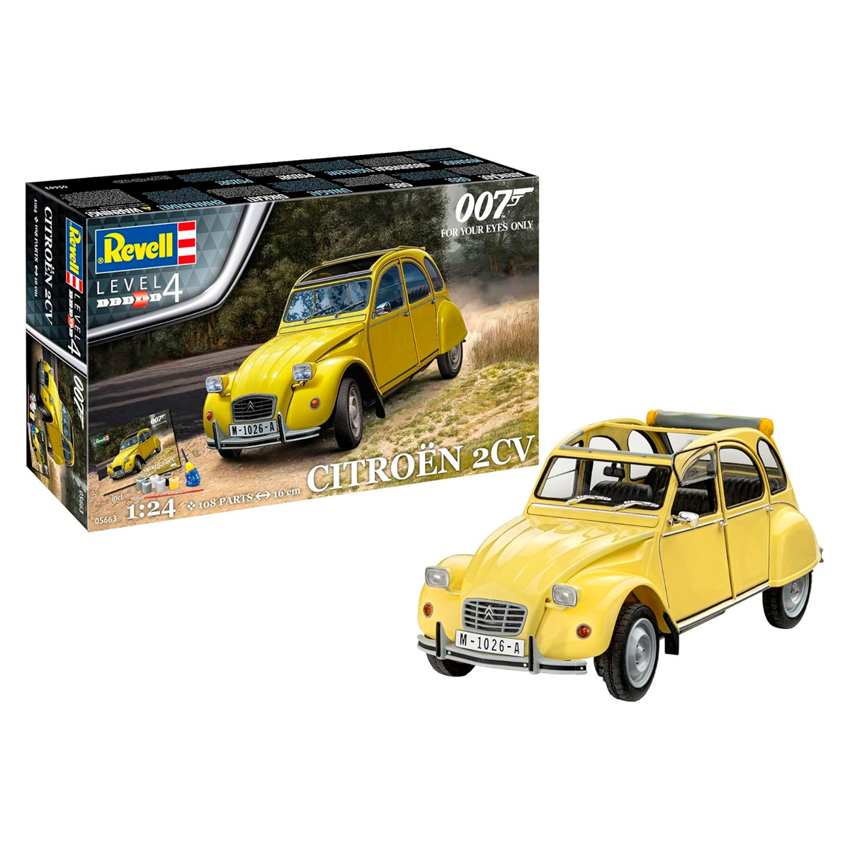 ak-interactive-1-24-gift-set-citroen-2cv-bond-007-kit-con-accessori image 2