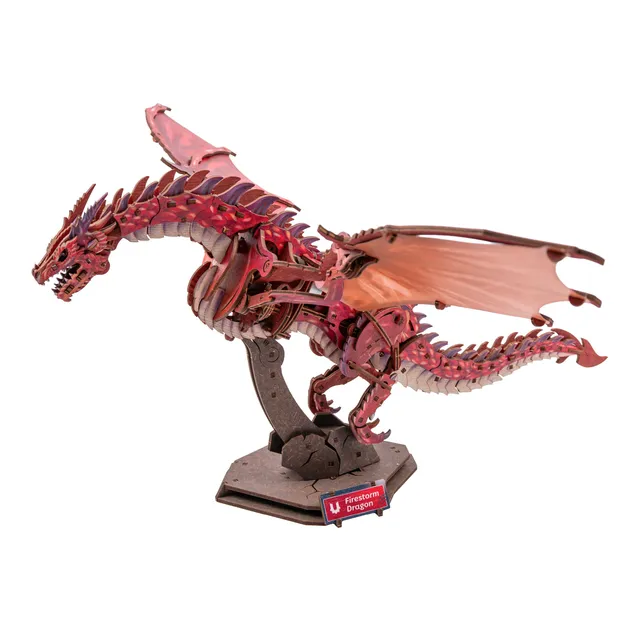 ugears-firestorm-dragon-drago-meccanico-in-legno-advanced image 1