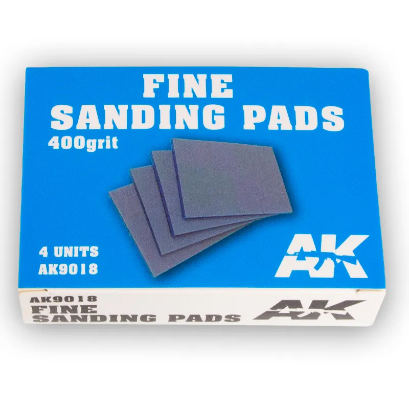 ak-interactive-fine-sanding-sponge-400-grit-4-spugne-abrasive-per-modellismo image 1