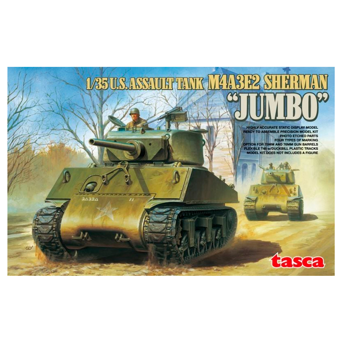 ak-interactive-u-s-assault-tank-m4a3e2-sherman-jumbo-1-35-kit-modello image 1