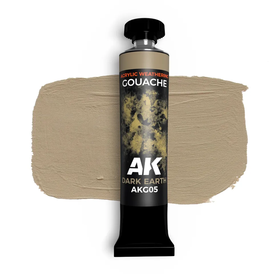 ak-interactive-tierra-oscura-gouache-per-modellismo-colore-materico image 1