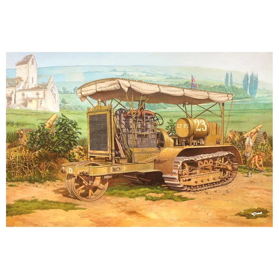ak-interactive-holt-75-artillery-tractor-in-scala-1-35-kit-da-costruire-e-diping image 1