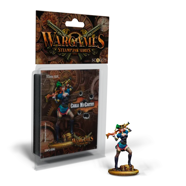 scale75-carla-mc-carthy-35mm-miniatura-in-metallo-bianco-steampunk image 1