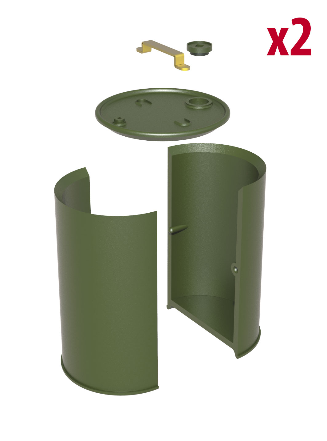 ak-interactive-1-35-oil-petrol-cans-1930-40s-taniche-di-olio-e-benzina-per-model image 5