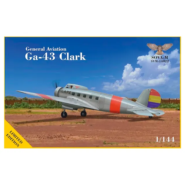 sova-m-ga-43-clark-1-144-kit-modello-aereo-in-scala image 1
