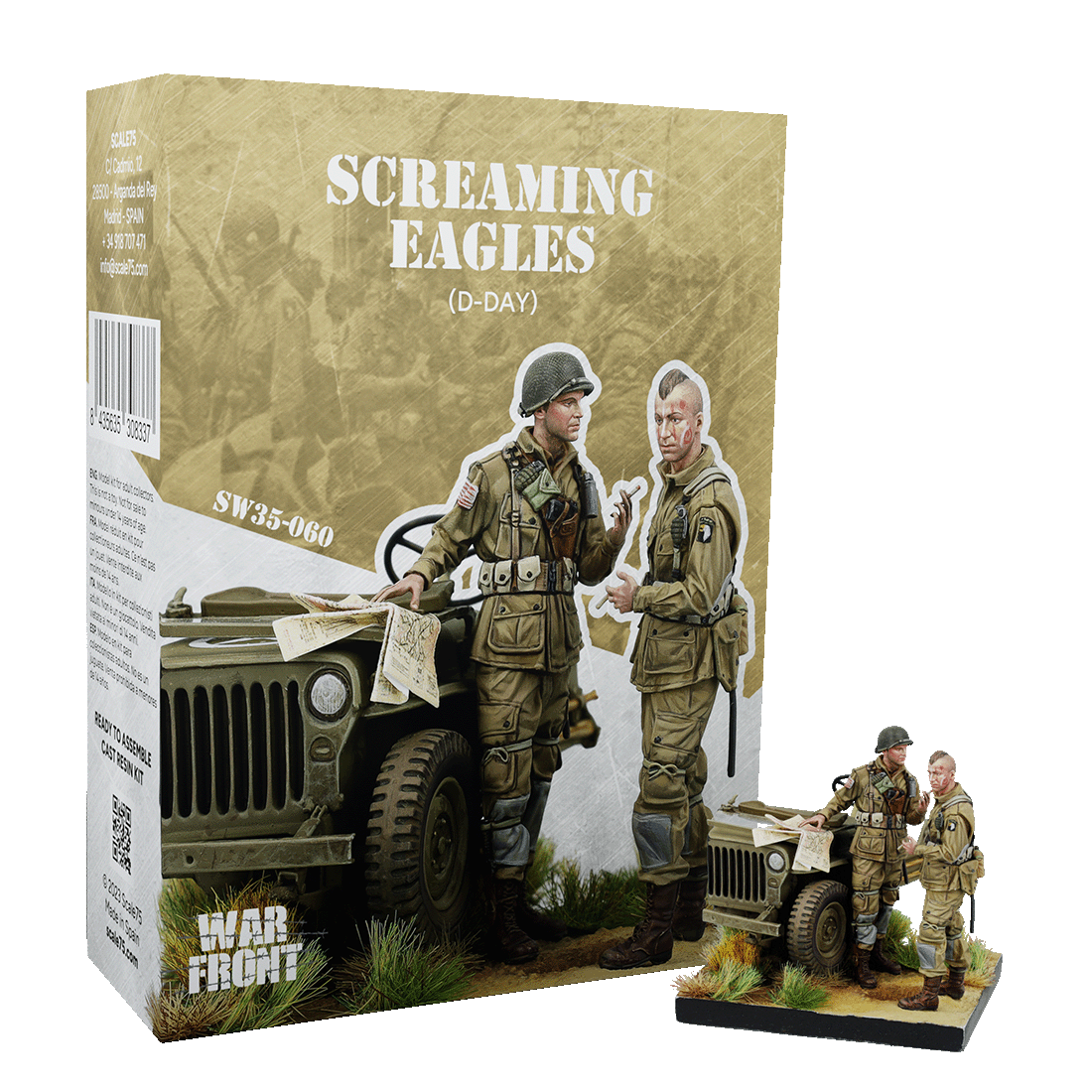 scale75-screaming-eagles-d-day-figura-in-resina-1-35-warfront image 1