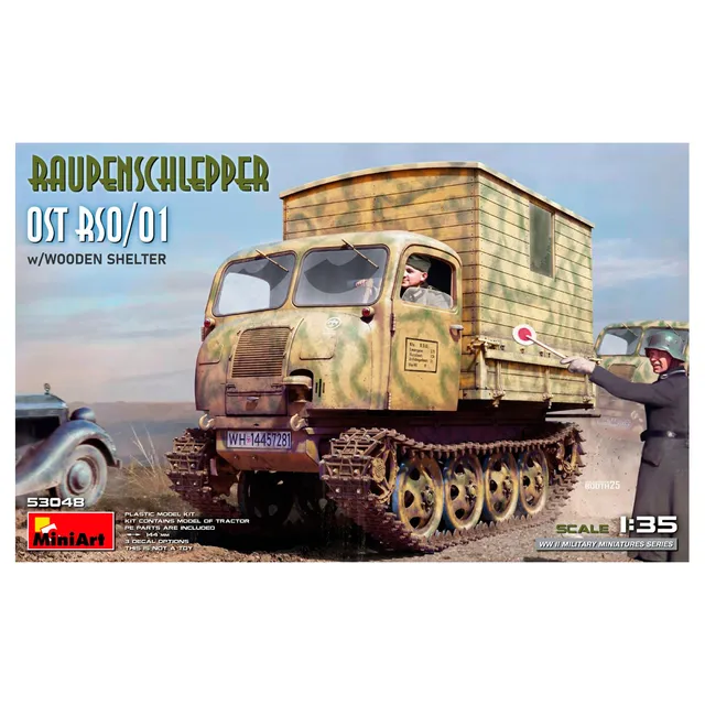ak-interactive-1-35-raupenschlepper-ost-rso-01-con-ricovero-in-legno image 1