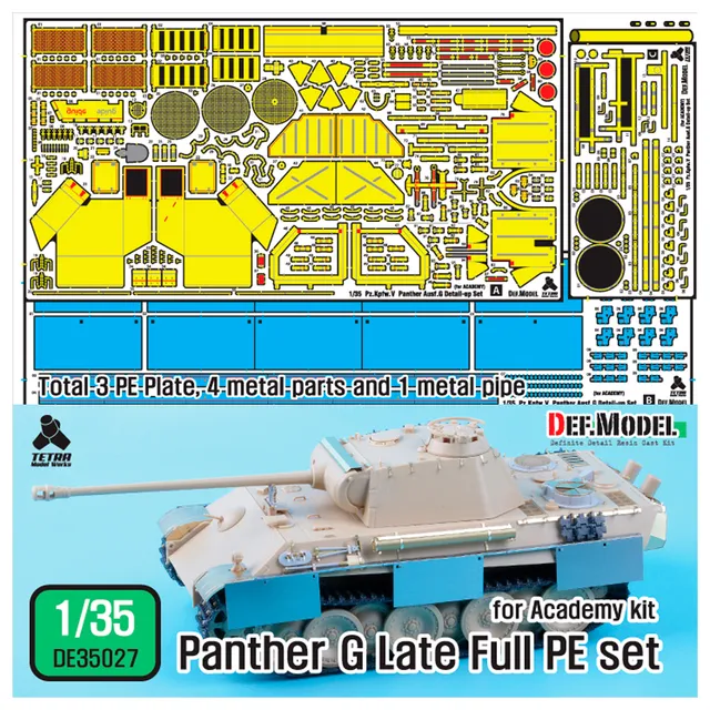 ak-interactive-wwii-panther-g-full-pe-detail-up-set-per-kit-1-35-panther-g image 1