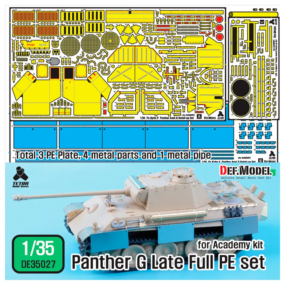 ak-interactive-wwii-panther-g-full-pe-detail-up-set-per-kit-1-35-panther-g image 1