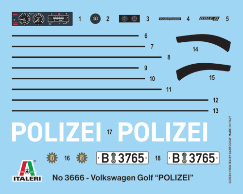 ak-interactive-1-24-vw-golf-polizei-kit-auto-polizia-da-costruire image 4