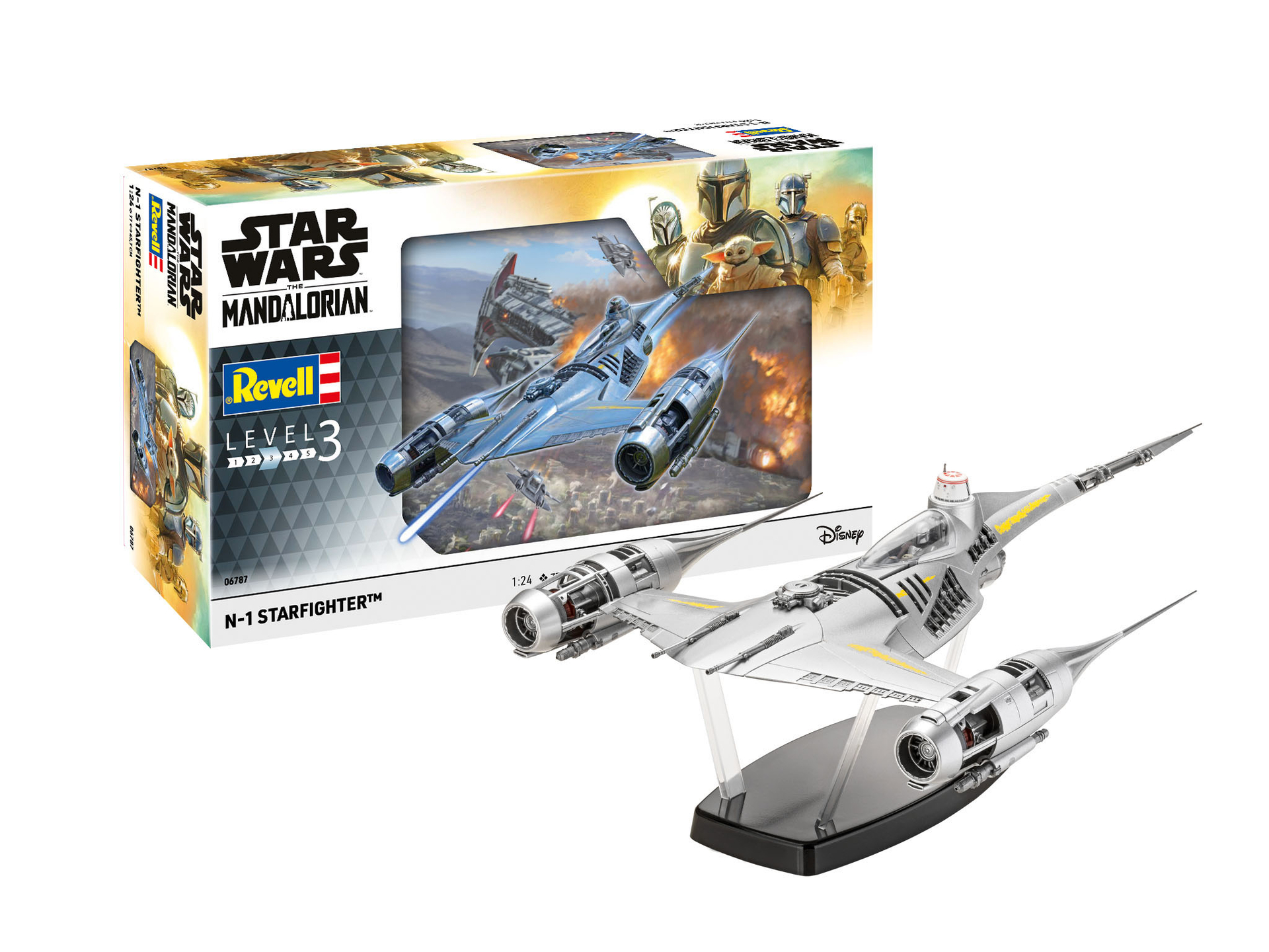 ak-interactive-1-24-star-wars-the-mandalorian-n1-starfighter-kit-modellismo image 2