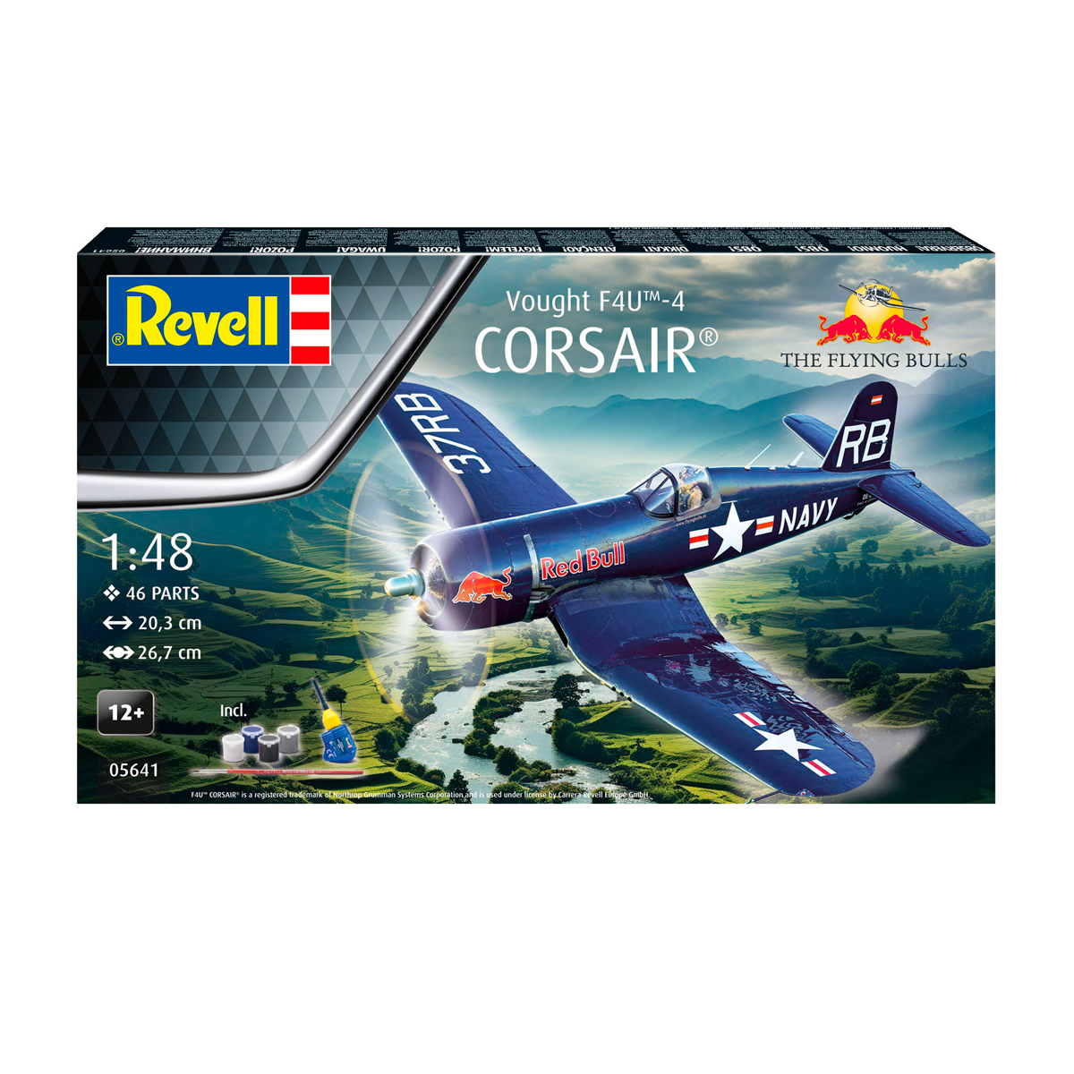 ak-interactive-flying-bulls-f4u-4-corsair-1-48-kit-aereo-acrobatico-da-costruire image 1