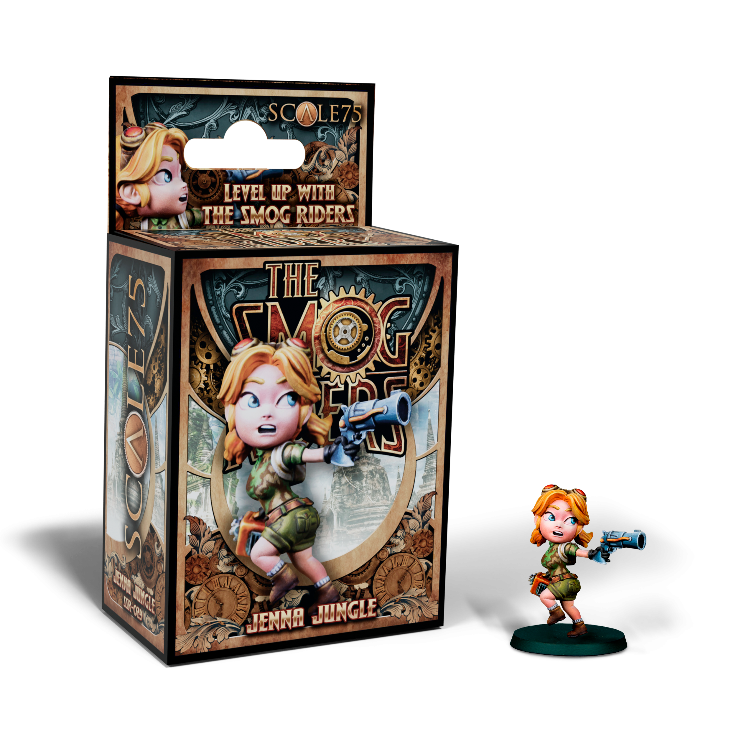 scale75-jenna-jungle-the-smog-riders-miniatura-chibi-35mm-resina-da-dipingere image 1