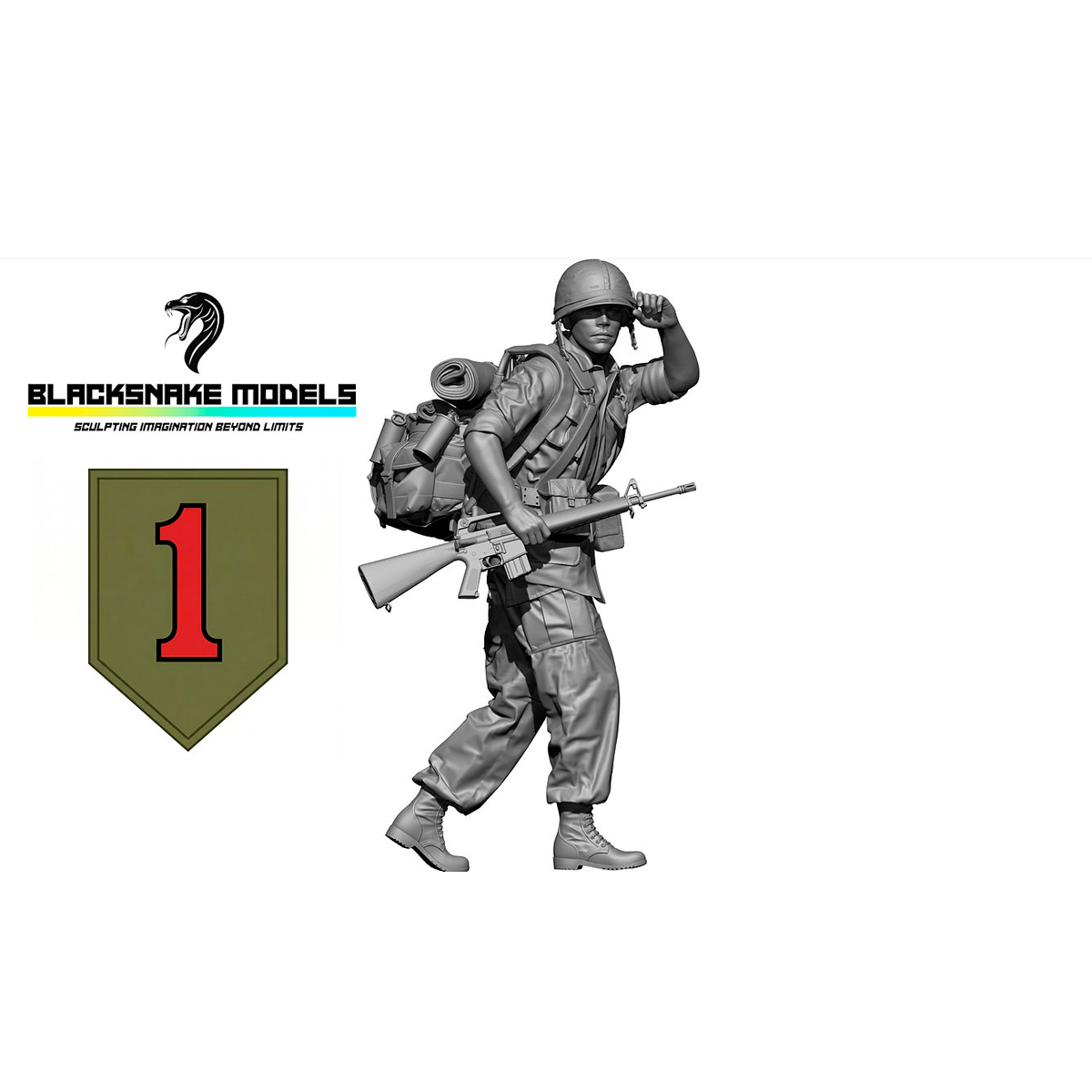 ak-interactive-1-35-us-soldier-big-red-one-vietnam-war-08-figura-militare-da-cos image 1