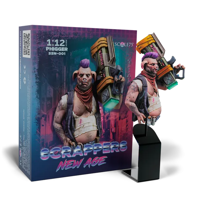 scale75-phigger-scrappers-new-age-figura-resina-1-10-da-montare-e-dipingere image 1