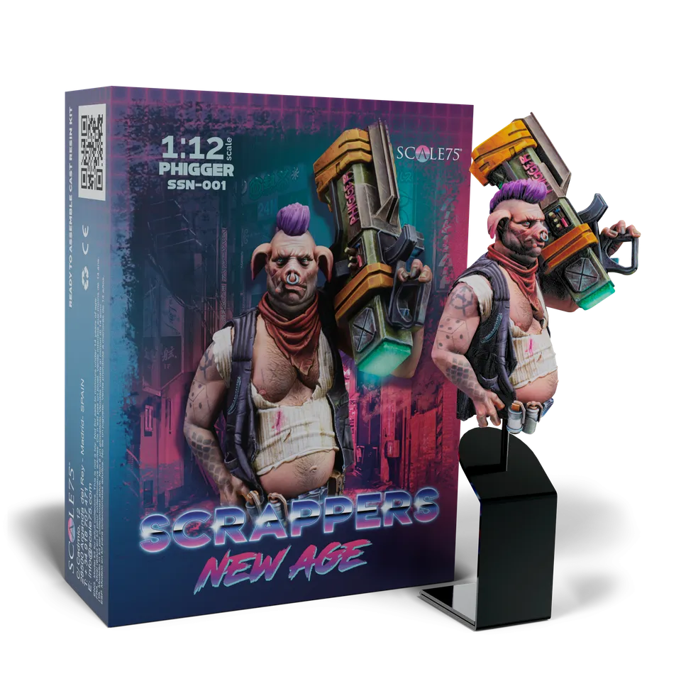 scale75-phigger-scrappers-new-age-figura-resina-1-10-da-montare-e-dipingere image 1