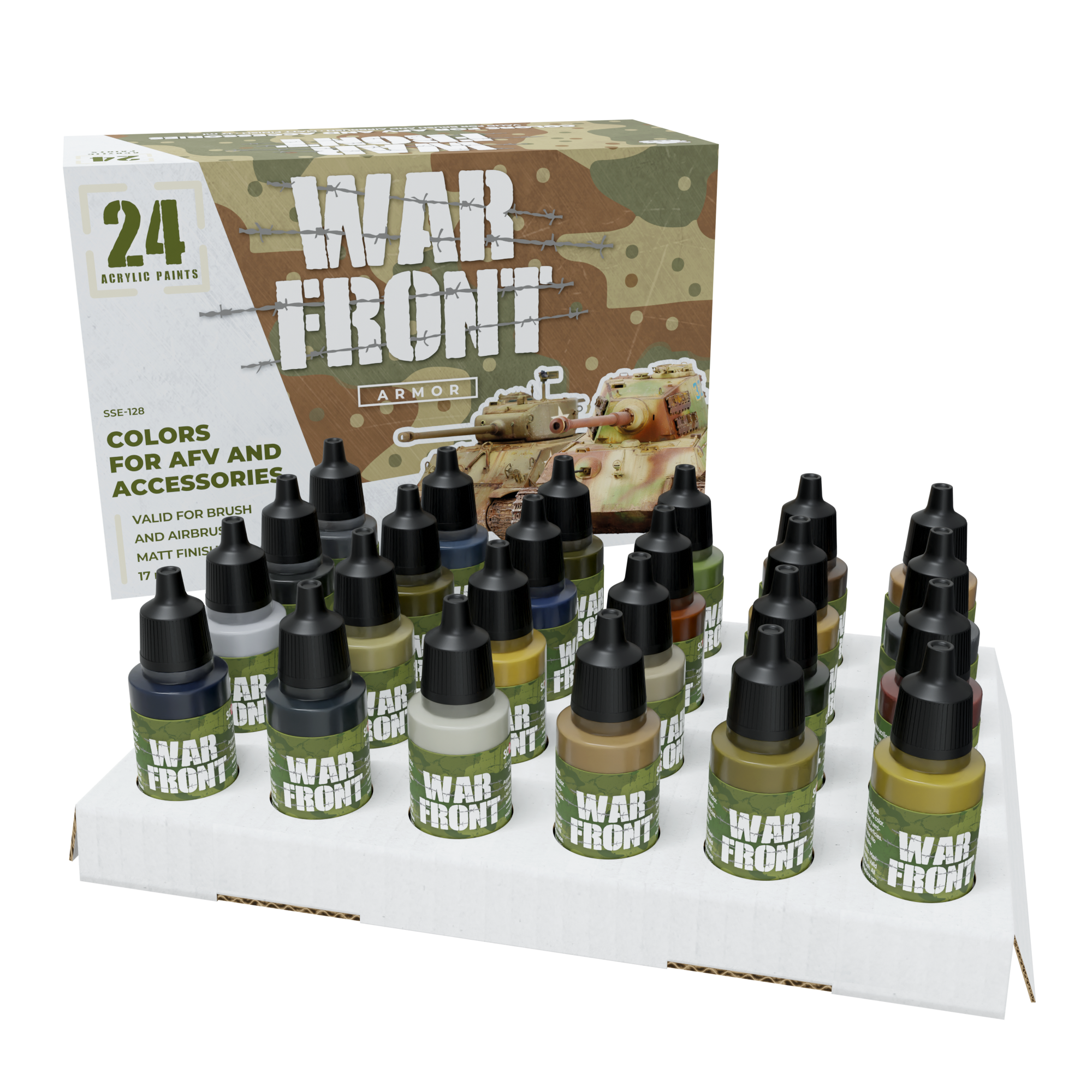 scale75-warfront-armor-set-24-colori-acrilici-per-veicoli-militari image 2