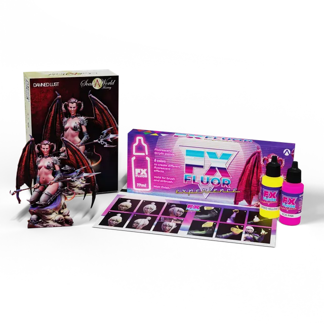 scale75-pack-fx-fluor-experience-damned-lust-kit-pittura-e-figura image 1