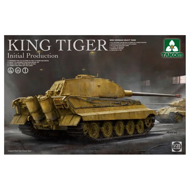 ak-interactive-king-tiger-initial-production-1-35-kit-carro-pesante-tedesco-wwii image 1
