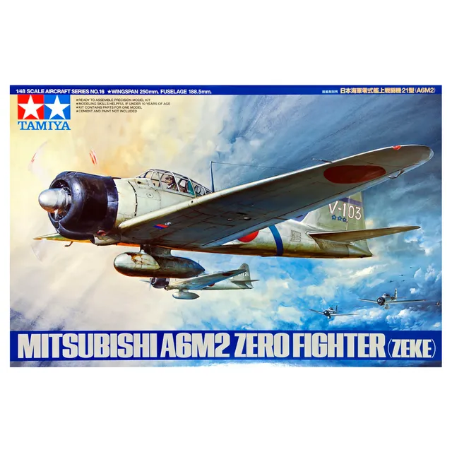 ak-interactive-1-48-mitsubishi-a6m2-zero-fighter-zeke-kit-base image 1