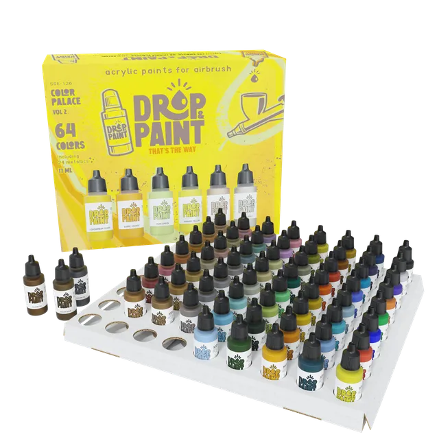 scale75-drop-paint-color-palace-vol-2-set-acrilici-pronti-per-aerografo-con-vass image 1