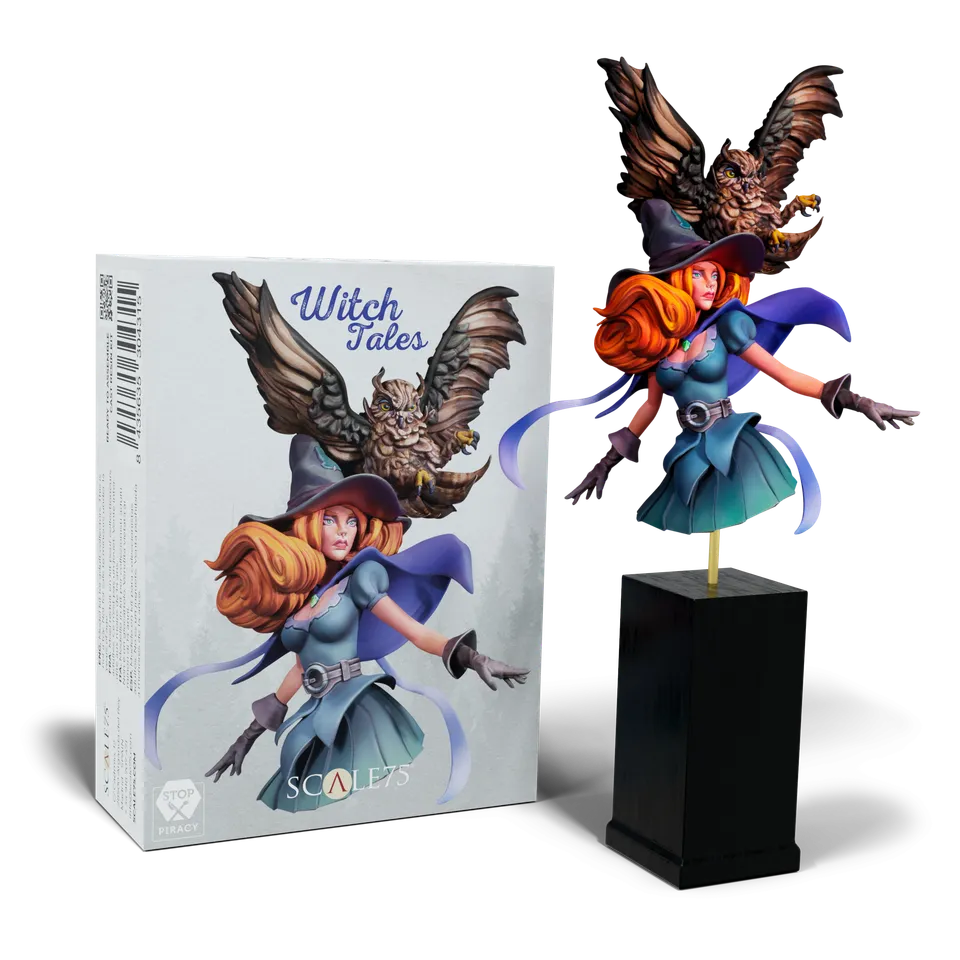 scale75-witch-tales-busto-in-resina-scala-1-10-da-montare-e-dipingere image 1