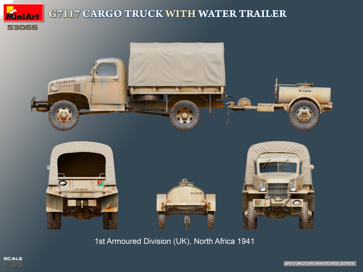 ak-interactive-1-35-g7117-camion-cargo-con-rimorchio-per-acqua-kit-modellismo image 3