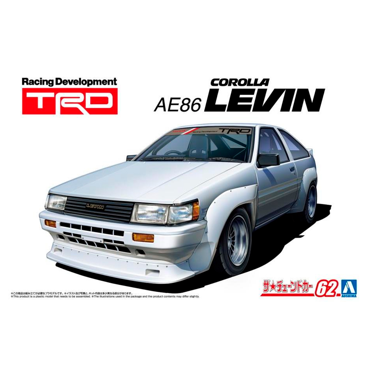 ak-interactive-1-24-trd-ae86-corolla-levin-1983-kit-auto-da-modellismo image 1